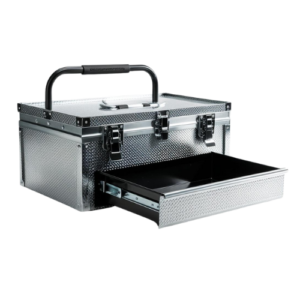 Heavy-Duty Metal Toolbox with Removable Tray