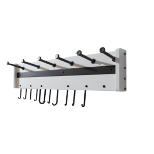 Wall-Mounted Tool Organizer with Adjustable Hooks